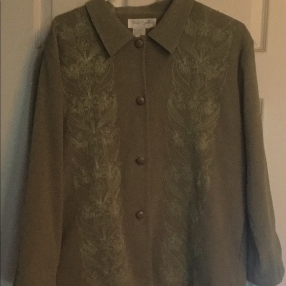 Olive Green or Tan 2 piece Suit Size M - Picture 1 of 16